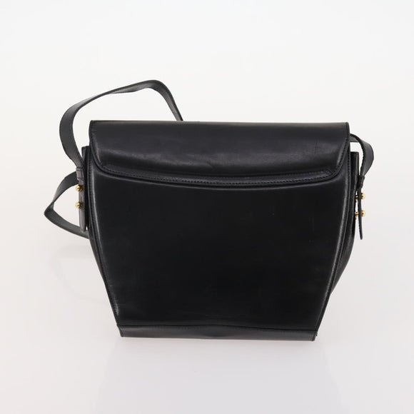 Salvatore Ferragamo Shoulder Bag Leather 2 Set Black Auth BA12347
