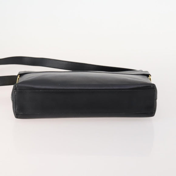 Salvatore Ferragamo Shoulder Bag Leather 2 Set Black Auth BA12347