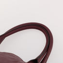 Salvatore Ferragamo Gancini Hand Bag Leather 2 Set Red White Auth BA12348-14