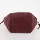 Salvatore Ferragamo Gancini Hand Bag Leather 2 Set Red White Auth BA12348-15