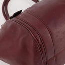 Salvatore Ferragamo Gancini Hand Bag Leather 2 Set Red White Auth BA12348-16