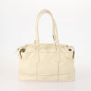 Salvatore Ferragamo Gancini Hand Bag Leather 2 Set Red White Auth BA12348-2