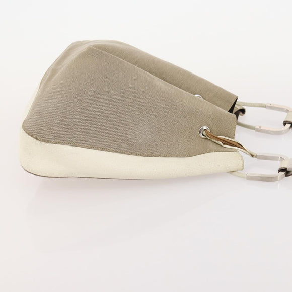 GUCCI GG Canvas Sherry Line Shoulder Bag Canvas 2 Set Beige Auth BA12349