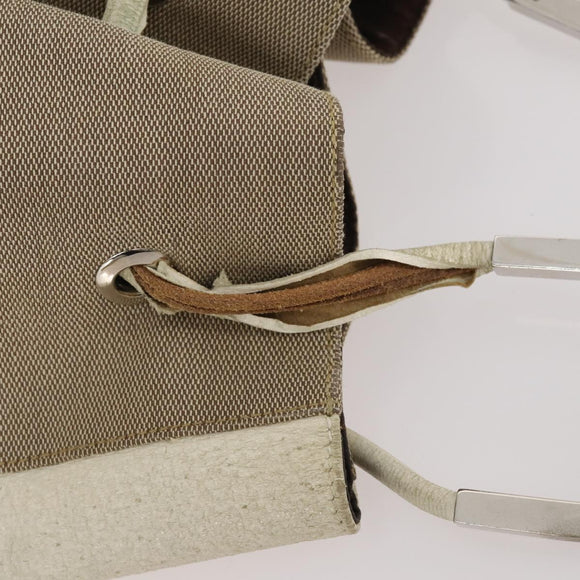 GUCCI GG Canvas Sherry Line Shoulder Bag Canvas 2 Set Beige Auth BA12349