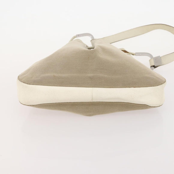 GUCCI GG Canvas Sherry Line Shoulder Bag Canvas 2 Set Beige Auth BA12349