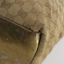 GUCCI GG Canvas Sherry Line Shoulder Bag Canvas 2 Set Beige Auth BA12349-8