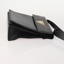 BALLY Shoulder Bag Leather 3 Set Navy Black Brown Auth BA12350-4