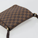 LOUIS VUITTON Damier Ebene Musette Salsa Long Shoulder Bag N51300 Auth BA12352-6
