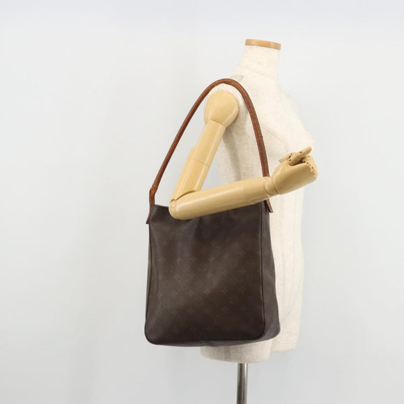 LOUIS VUITTON Monogram Looping GM Schoudertas M51145 LV Auth BA12353