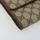 GUCCI GG Supreme Shoulder Bag PVC Beige Gold 904 02 050 Auth BA12354-12