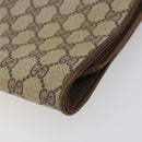 GUCCI GG Supreme Shoulder Bag PVC Beige Gold 904 02 050 Auth BA12354-13