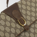 GUCCI GG Supreme Shoulder Bag PVC Beige Gold 904 02 050 Auth BA12354-15