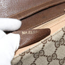 GUCCI GG Supreme Shoulder Bag PVC Beige Gold 904 02 050 Auth BA12354-23