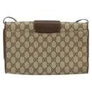 GUCCI GG Supreme Shoulder Bag PVC Beige Gold 904 02 050 Auth BA12354-3