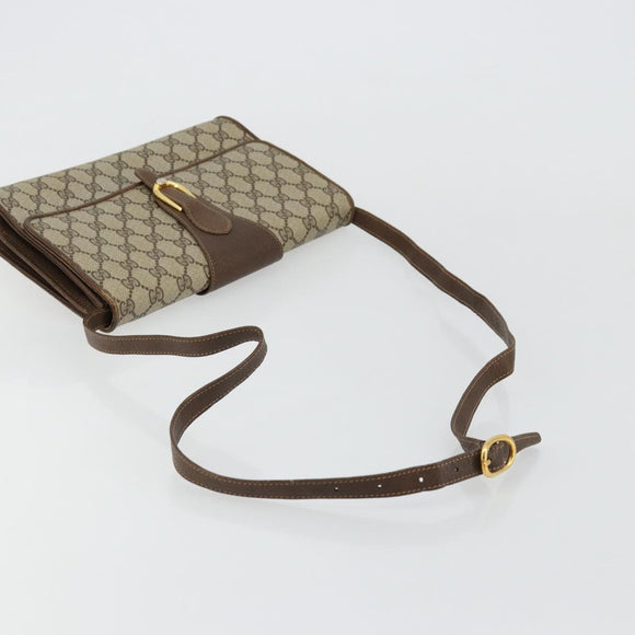 GUCCI GG Supreme Shoulder Bag PVC Beige Gold 904 02 050 Auth BA12354