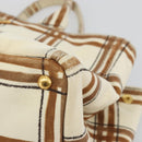 PRADA Canapa GM Tote Bag Canvas Beige Gold Auth BA12356-10