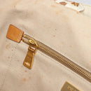 PRADA Canapa GM Tote Bag Canvas Beige Gold Auth BA12356-19