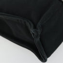 HERMES Fourre Tout PM Hand Bag cotton Black Silver Auth BA12358A-14