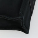 HERMES Fourre Tout PM Hand Bag cotton Black Silver Auth BA12358A-16