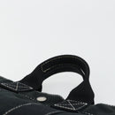 HERMES Fourre Tout PM Hand Bag cotton Black Silver Auth BA12358A-8