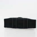 HERMES Fourre Tout PM Hand Bag cotton Black Silver Auth BA12358A-5