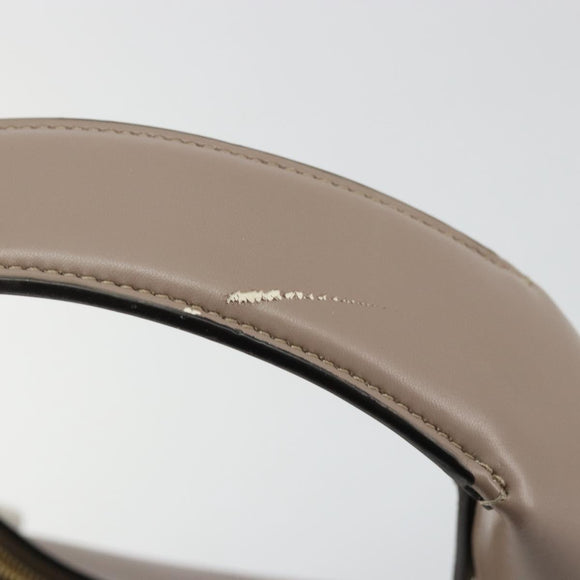 Stella MacCartney Hand Bag Leather Beige Gold Auth BA12359A