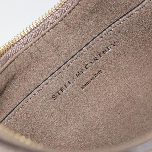 Stella MacCartney Hand Bag Leather Beige Gold Auth BA12359A