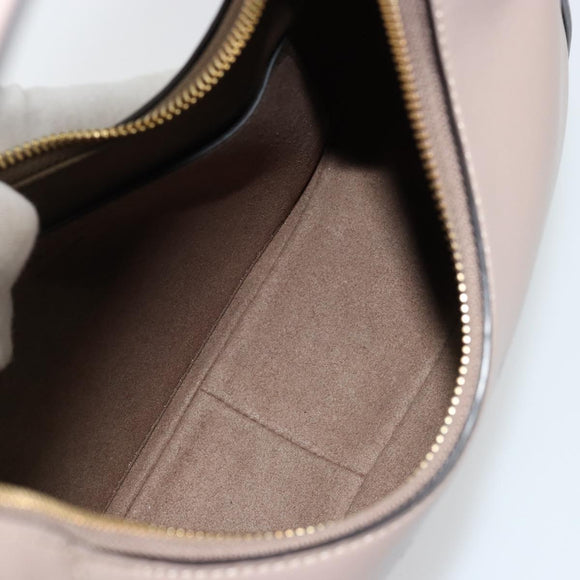 Stella MacCartney Hand Bag Leather Beige Gold Auth BA12359A