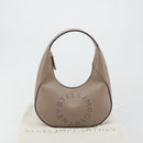 Stella MacCartney Hand Bag Leather Beige Gold Auth BA12359A-12