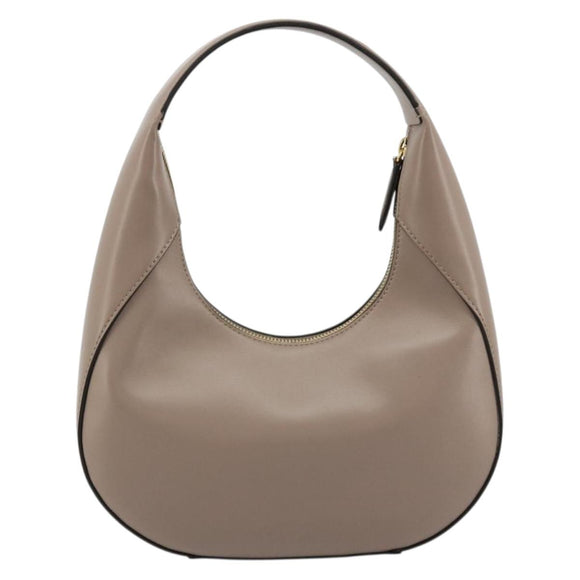 Stella MacCartney Hand Bag Leather Beige Gold Auth BA12359A