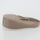 Stella MacCartney Hand Bag Leather Beige Gold Auth BA12359A-3
