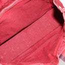HERMES Fourre Tout PM Hand Bag cotton Red Silver Auth BA12360-15
