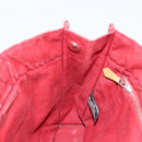 HERMES Fourre Tout PM Hand Bag cotton Red Silver Auth BA12360-17