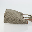 GUCCI GG Supreme Web Sherry Line Tote Bag PVC Beige Gold 211134 Auth BA12361-4