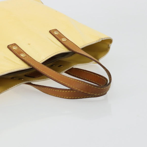 LOUIS VUITTON Monogram Vernis Reade PM Hand Bag Gris M91145 LV Auth BA12366