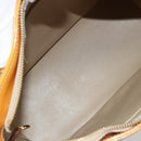 LOUIS VUITTON Monogram Vernis Houston Hand Bag Beige M91004 LV Auth BA12367-19