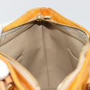 LOUIS VUITTON Monogram Vernis Houston Hand Bag Beige M91004 LV Auth BA12367-20