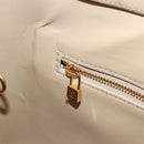 LOUIS VUITTON Monogram Vernis Houston Hand Bag Beige M91004 LV Auth BA12367-22