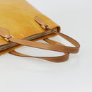 LOUIS VUITTON Monogram Vernis Houston Hand Bag Beige M91004 LV Auth BA12367-7