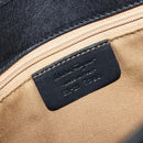 Salvatore Ferragamo Gancini Hand Bag PVC Leather Black Silver Auth BA12370-12