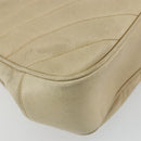 CHANEL V Stitch Hand Bag Leather Beige Gold CC Auth BA12371-16
