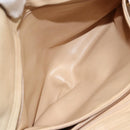 CHANEL V Stitch Hand Bag Leather Beige Gold CC Auth BA12371-24