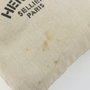 HERMES Hand Bag Canvas Beige Gold Auth BA12373-16