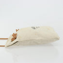HERMES Hand Bag Canvas Beige Gold Auth BA12373-5