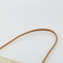HERMES Hand Bag Canvas Beige Gold Auth BA12373-8