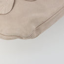 VALENTINO Hand Bag Suede 2way Pink Silver Auth BA12375A-15