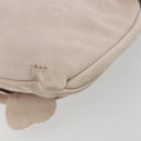 VALENTINO Hand Bag Suede 2way Pink Silver Auth BA12375A-9