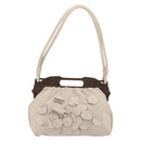 VALENTINO Hand Bag Suede 2way Pink Silver Auth BA12375A-13