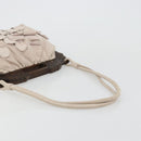 VALENTINO Hand Bag Suede 2way Pink Silver Auth BA12375A-7