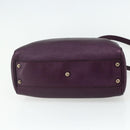 GUCCI Bamboo Hand Bag 2way Purple 336032 Auth BA12378A-5